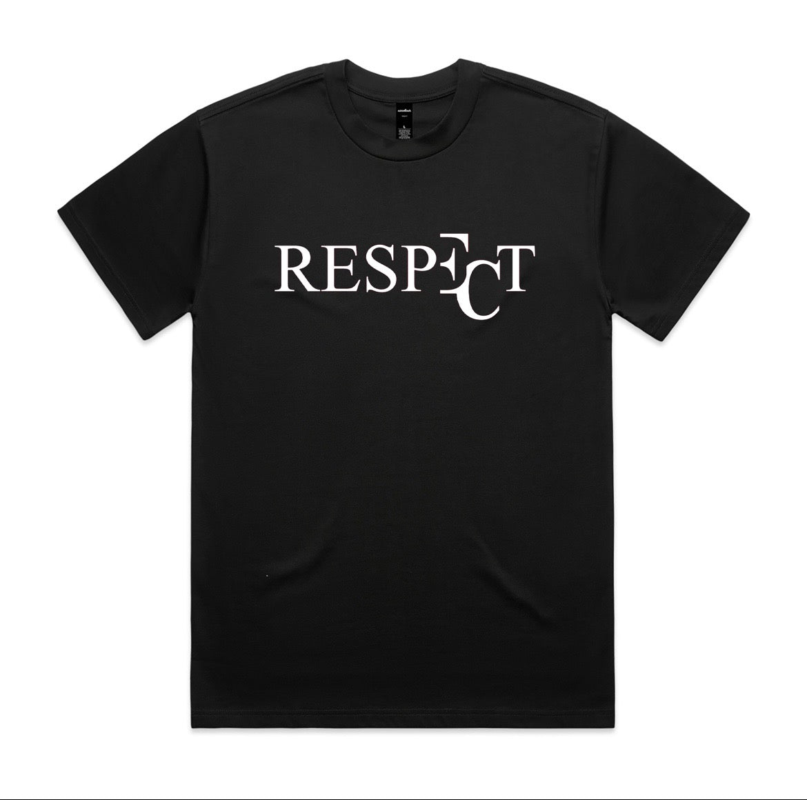 EC RESPECT BLACK AND WHITE HEAVY TEE (Oversized)