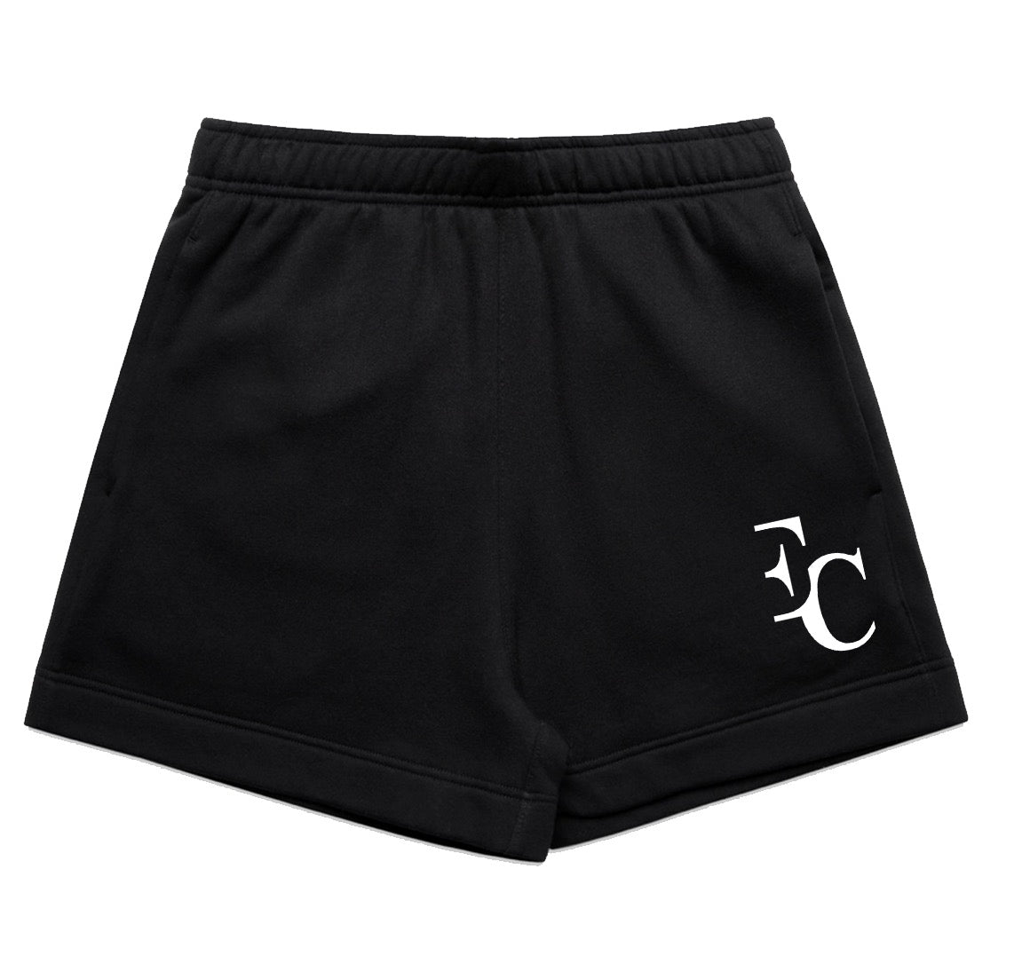 EC RESPECT BLACK AND WHITE RELAX SHORTS (WOMEN)