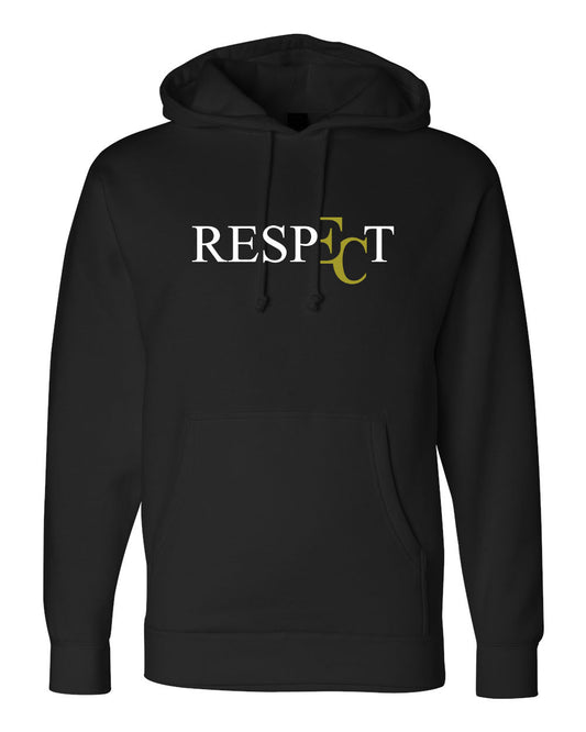 EC RESPECT BLACK AND WHITE AND GOLD HOODIE