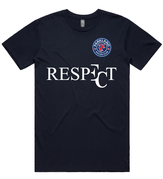 EC RESPECT PARKLAND NAVY AND WHITE T-SHIRT