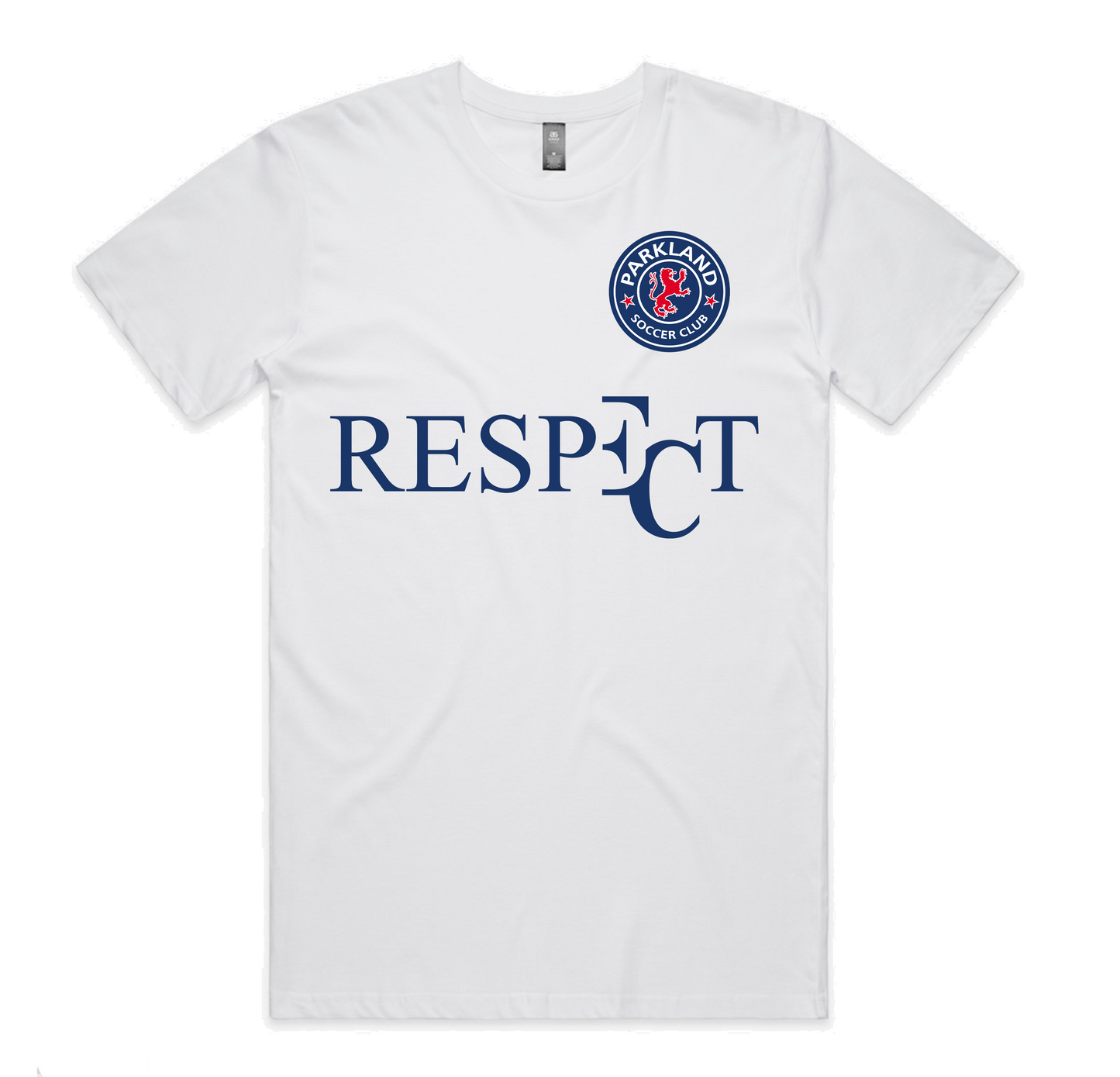 EC RESPECT PARKLAND WHITE AND NAVY T-SHIRT