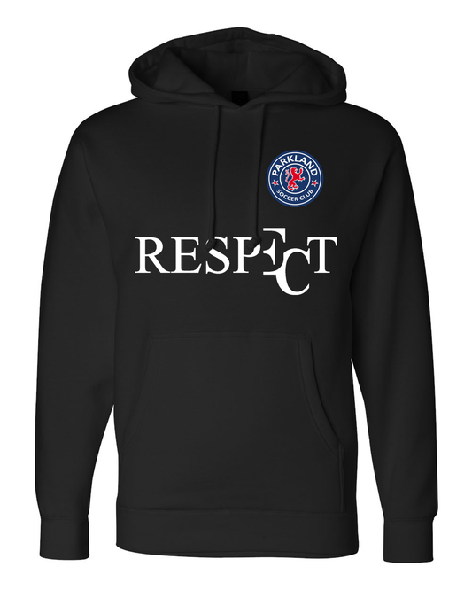 EC RESPECT PARKLAND BLACK AND WHITE HOODIE