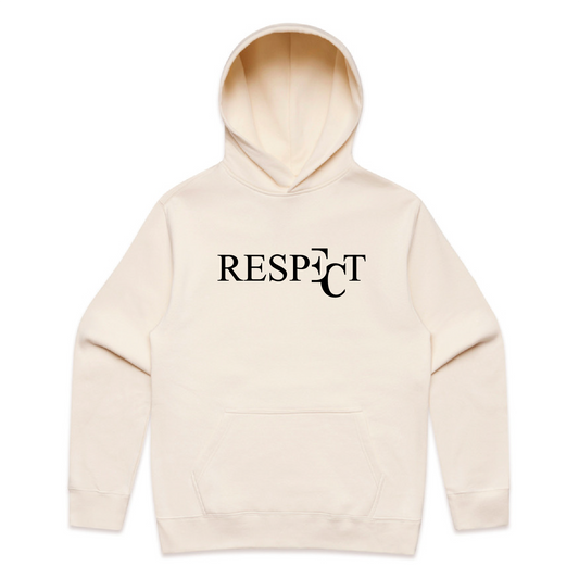 EC RESPECT ECRU AND BLACK PREMIUM HOODIE