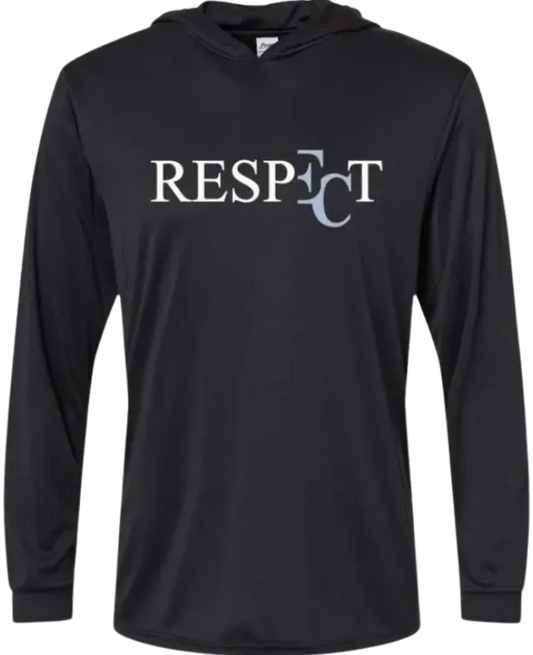 EC RESPECT BLACK AND WHITE AND ICE BLUE BLACK LONG SLEEVE DRIFIT