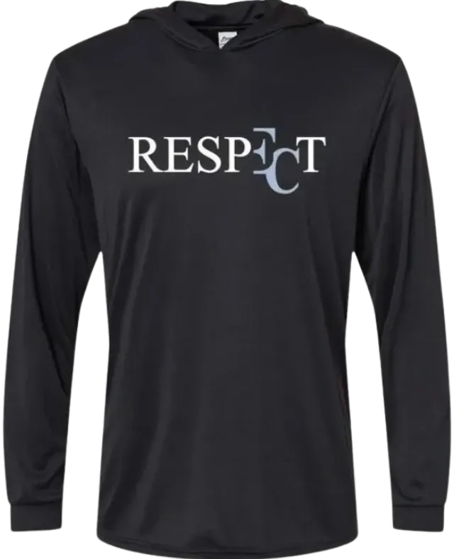 EC RESPECT BLACK AND WHITE AND ICE BLUE BLACK LONG SLEEVE DRIFIT