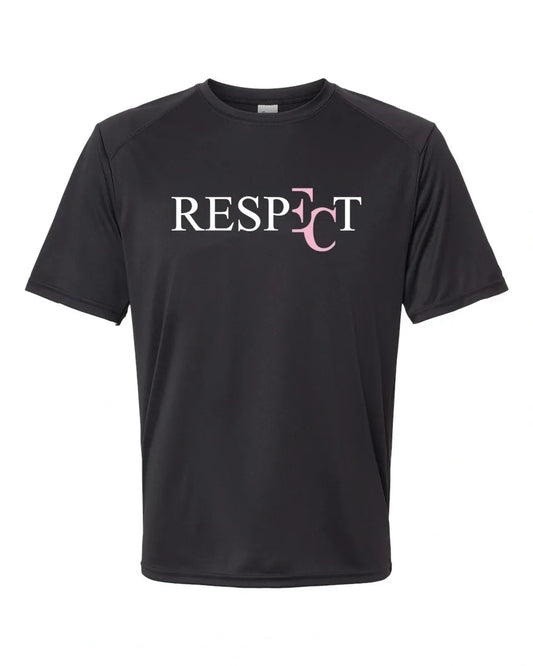 EC RESPECT BLACK AND WHITE AND PINK SHORT SLEEVE DRIFIT