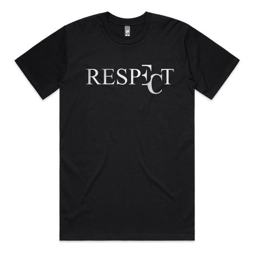 EC RESPECT BLACK AND PLATINUM T-SHIRT