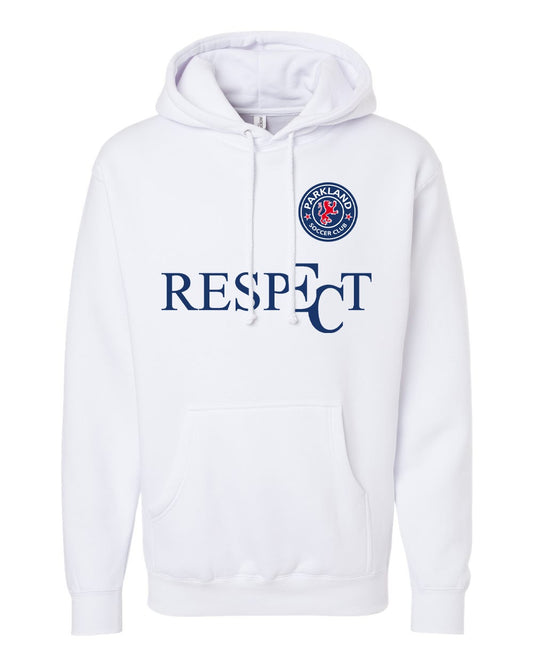 EC RESPECT PARKLAND WHITE AND NAVY HOODIE