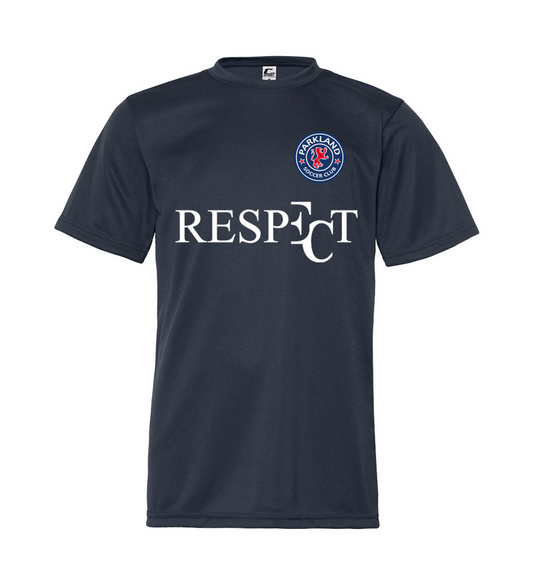 EC RESPECT PARKLAND YOUTH NAVY AND WHITE DRI FIT SHIRT