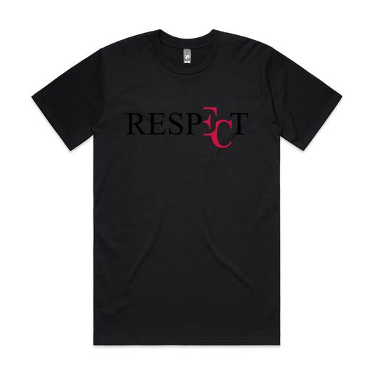 EC RESPECT BLACK AND RED T-SHIRT