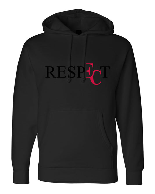 EC RESPECT BLACK AND RED HOODIE